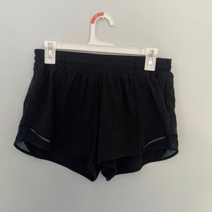 Lululemon Black Hotty Hot shorts